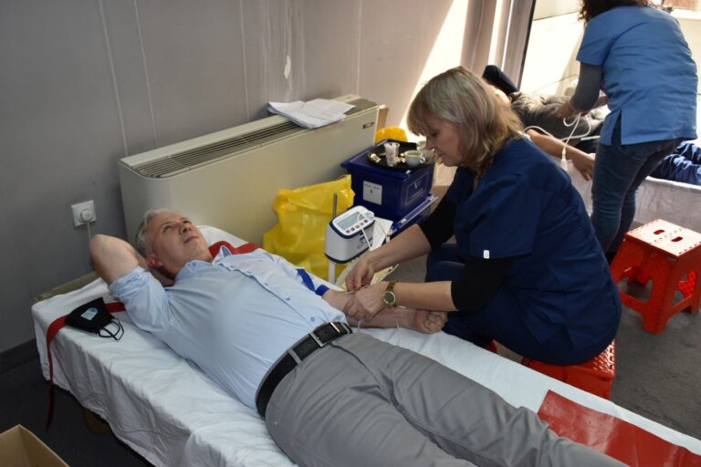 Градоначалникот Јовчески: “Дарувањето крв со цел да се спаси нечиј живот е највисок чин на хуманоста”