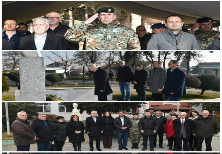 Јовчески и Проданоски оддадоа почит во одбележувањето на 80 години од загинувањето на патронот на прилепската Гимназија и Касарната „Мирче Ацев“