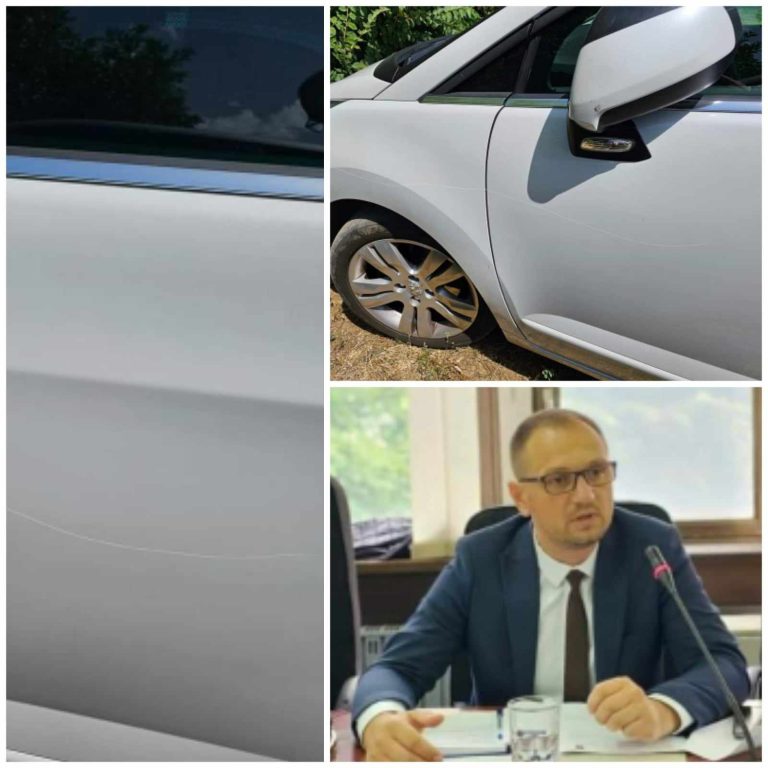 Со остар предмет значително е оштетен автомобилот на претседателот на Совет на Општина Прилеп Дејан Проданоски