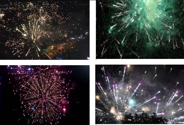 ПРИЛЕП ПРАЗНУВА: Еве како вечерва изгледаше спектакуларниот огномет во Прилеп по повод празникот 11-ти Октомври