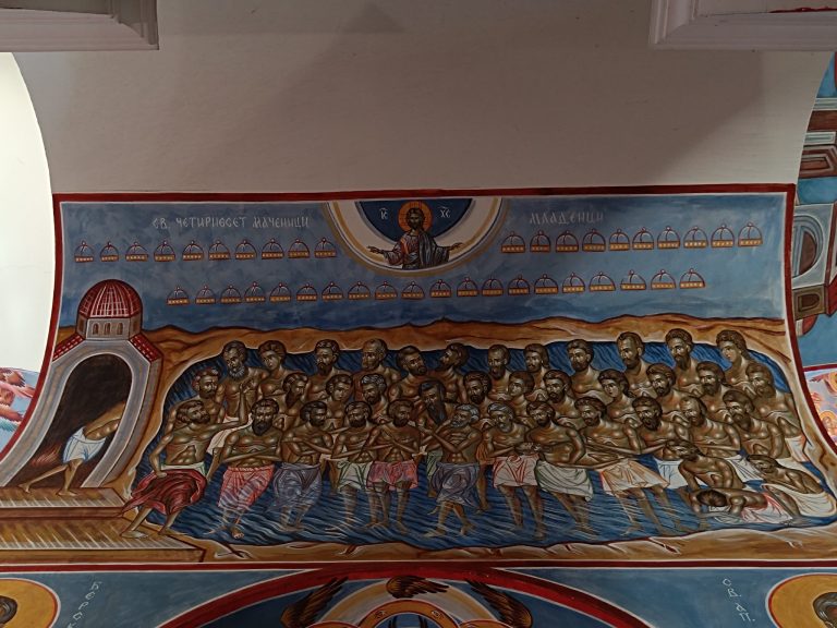 Убавина! Прилепскиот црковен храм св. Петка од денес го краси уште една нова фреска