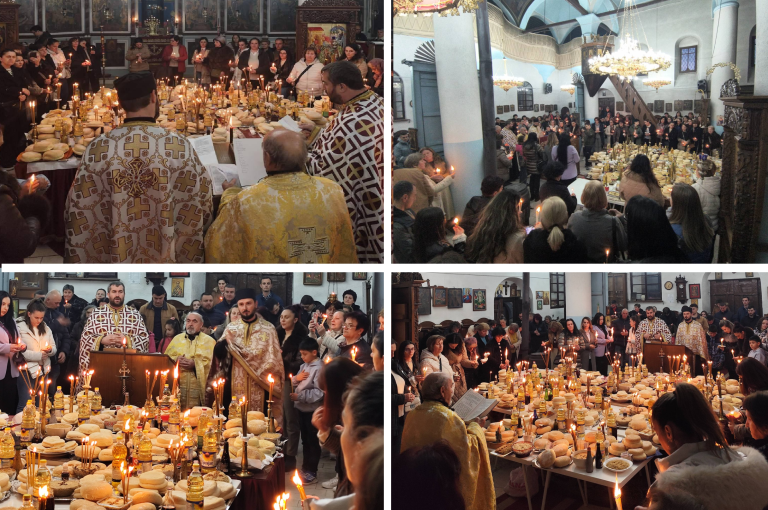 Една слика – 1000 зборови! Божја убавина во Крушево! Вчера во црквата Успение на Пресвета Богородица, се пееше Акатист со пофални песни за нашата мајка-Пресвета Богородица