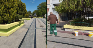 ЈКП,, Комуналец’’- Прилеп извршува бојадисување на жардиниерите во централното градско подрачје